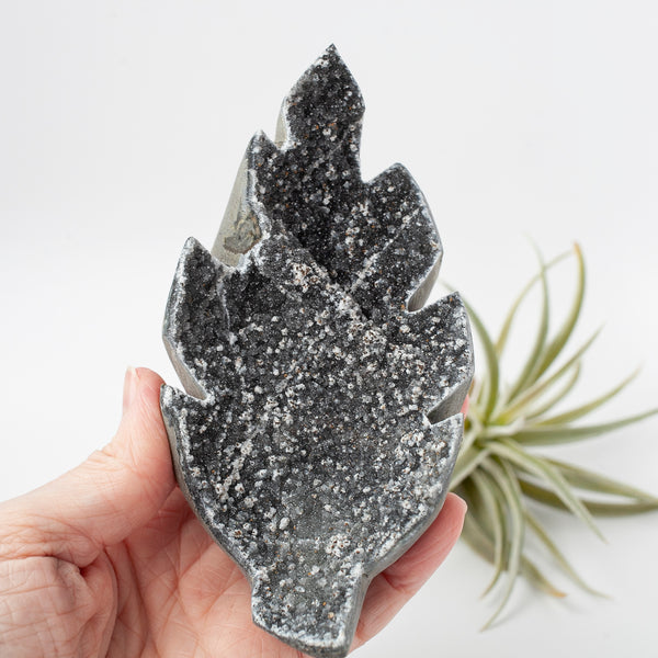 Amethyst Leaf Carving