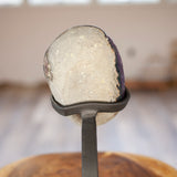 Uruguay Amethyst Crystal With Iron Stand, High Grade Amethyst