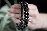 Black Tourmaline Bracelet, 8mm Beads