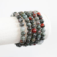Bloodstone Bracelet, 8mm African Bloodstone