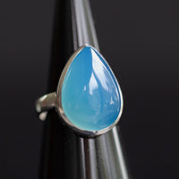 Blue Chalcedony Ring, Size 8