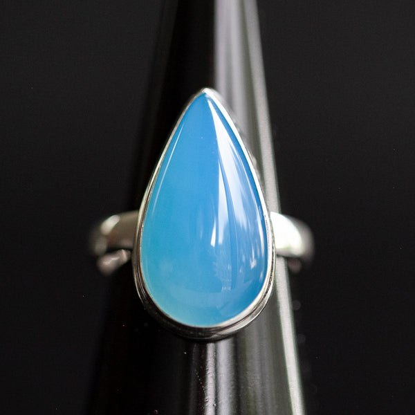 Blue Chalcedony Ring, Size 8