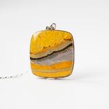 Bumblebee Jasper Pendant Necklace