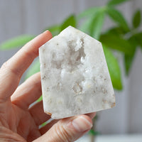 Drusy Quartz Geode Tower