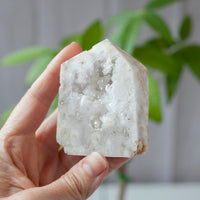 Drusy Quartz Geode Tower