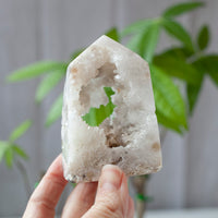 Drusy Quartz Geode Tower