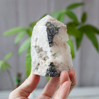 Drusy Quartz Geode Tower