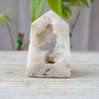 Drusy Quartz Geode Tower