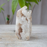 Drusy Quartz Geode Tower