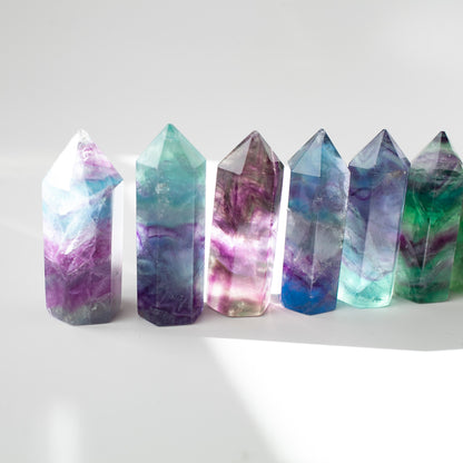 Rainbow Fluorite Tower, 2.2in