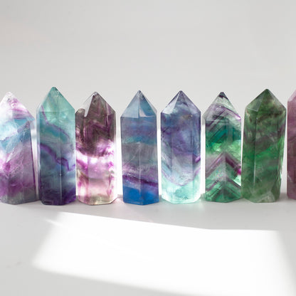 Rainbow Fluorite Tower, 2.2in