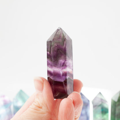 Rainbow Fluorite Tower, 2.2in