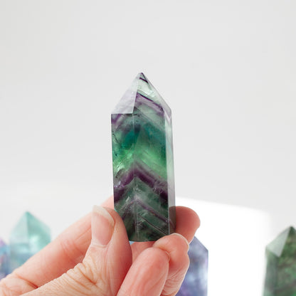 Rainbow Fluorite Tower, 2.2in