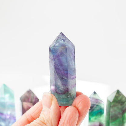 Rainbow Fluorite Tower, 2.2in