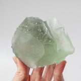 Etched Green Fluorite with Micro Pyrite, Fujian