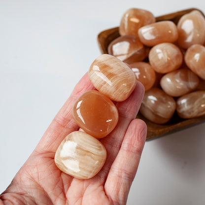 Honey Calcite Tumbled Stone