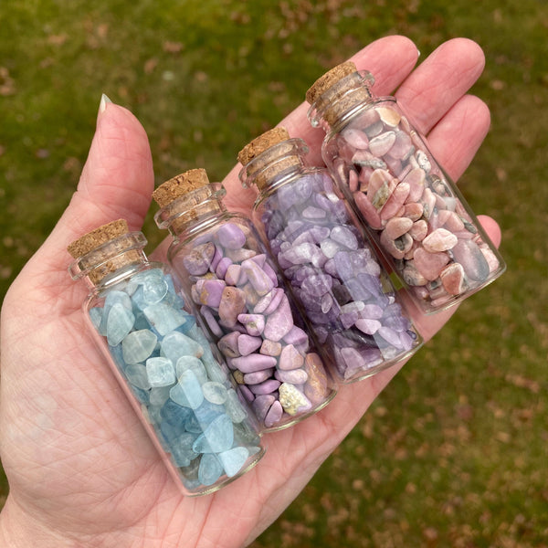 Crystal Gemstone Bottle | 28 Stone Types
