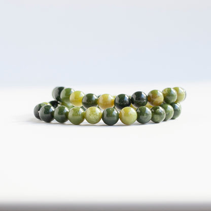 Nephrite Jade Bracelet, 8mm Bead