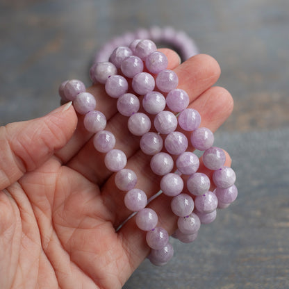 Premium Kunzite Bead Bracelet , 8mm