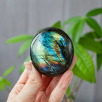 Large High Quality Labradorite Palm Stones