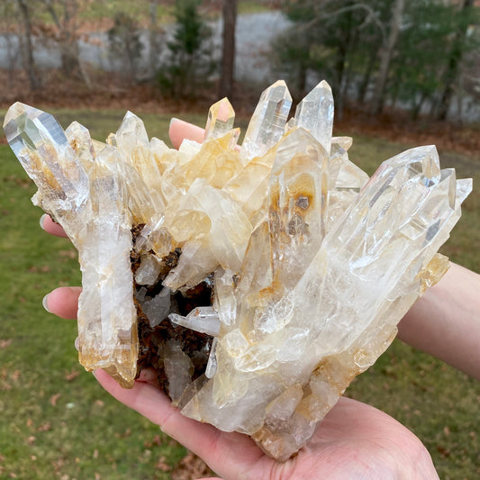 Lemurian Quartz Cluster from Colombia