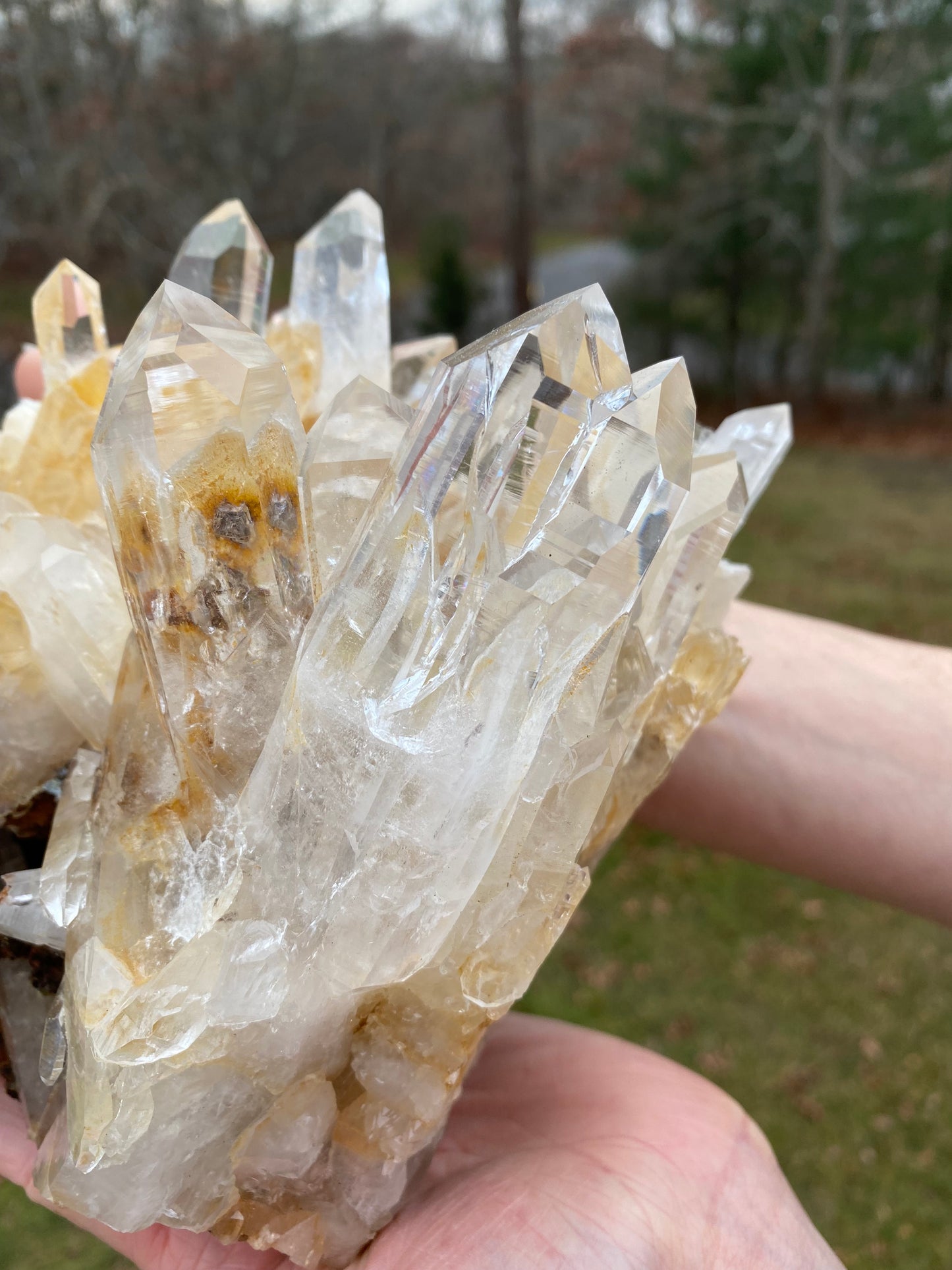Lemurian Quartz Cluster from Colombia