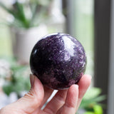 Lepidolite Sphere, Deep Purple