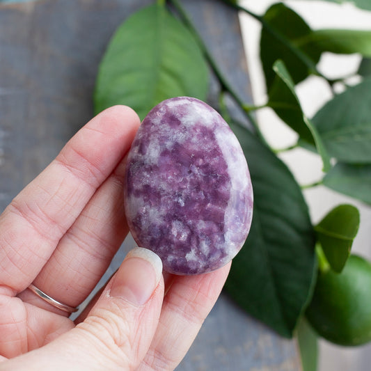 Lepidolite Worry Stone