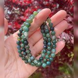Moss Agate Bracelet, 6mm