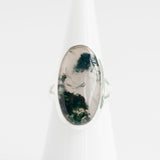Moss Agate Ring, Size 7