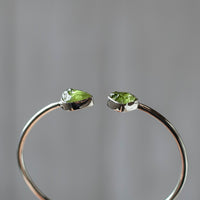 Peridot Bracelet, Sterling Silver