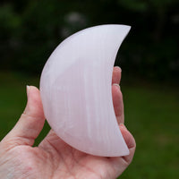 Pink Calcite Moon, Crescent Moon
