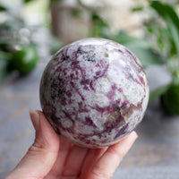 Pink Tourmaline (Rubellite) Sphere