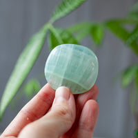 Seafoam Calcite Worry Stone