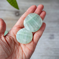 Seafoam Calcite Worry Stone