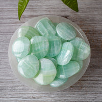 Seafoam Calcite Worry Stone