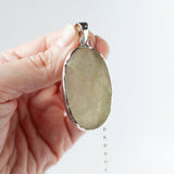 Raw Prehnite Pendant