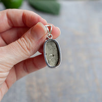 Pyrite Pendant, Sterling Silver