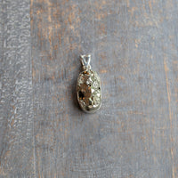 Pyrite Pendant, Sterling Silver