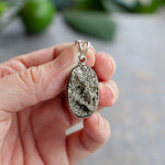 Pyrite Pendant, Sterling Silver
