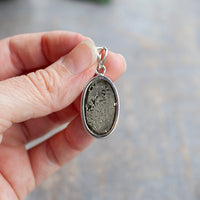 Pyrite Pendant, Sterling Silver