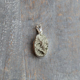 Pyrite Pendant, Sterling Silver