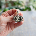 Pyrite Pendant, Sterling Silver
