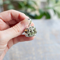 Pyrite Pendant, Sterling Silver