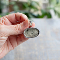 Pyrite Pendant, Sterling Silver