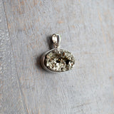 Pyrite Pendant, Sterling Silver