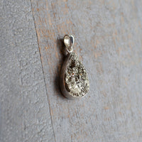 Pyrite Pendant, Sterling Silver
