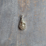 Pyrite Pendant, Sterling Silver