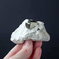 Pyrite Cubes in Matrix from Navajun Spain