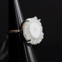 Quartz Stalactite Ring, Size 6